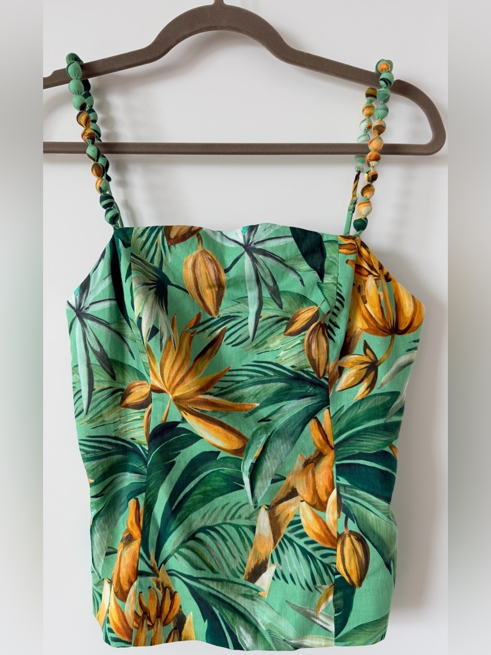 FARM RIO Tropical Green & Yellow One-Piece top